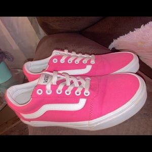Neon pink vans